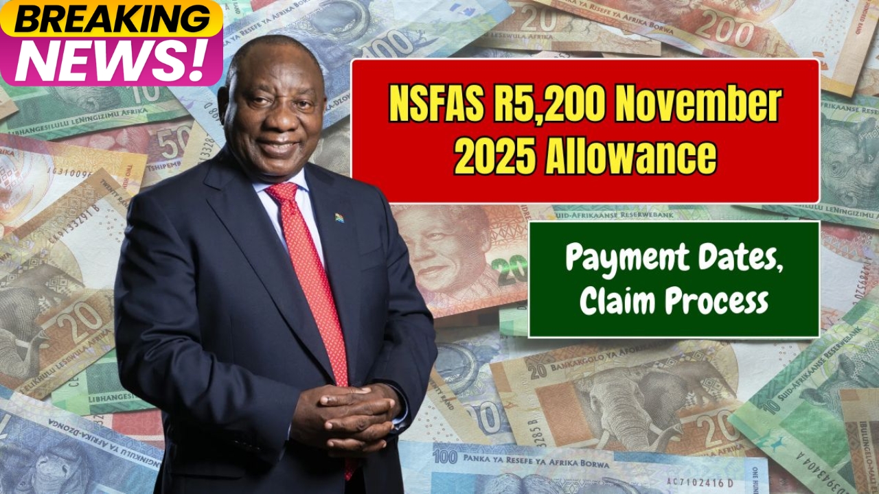 NSFAS R5,200 November 2025 Payment – Step-by-Step Claim and Eligibility Guide